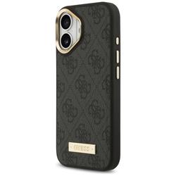Guess 4G Logo Plate MagSafe -suojakuori iPhone 17:lle, musta