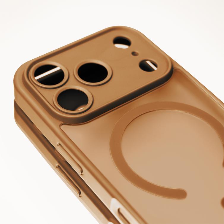 Mag Matt case for Samsung Galaxy S24 / S25 brown big hole