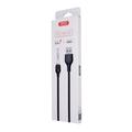 XO-kaapeli NB103 USB - Lightning 1,0 m 2,1A musta