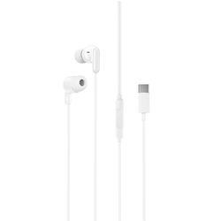 XO langalliset nappikuulokkeet EP84 USB-C Valkoinen