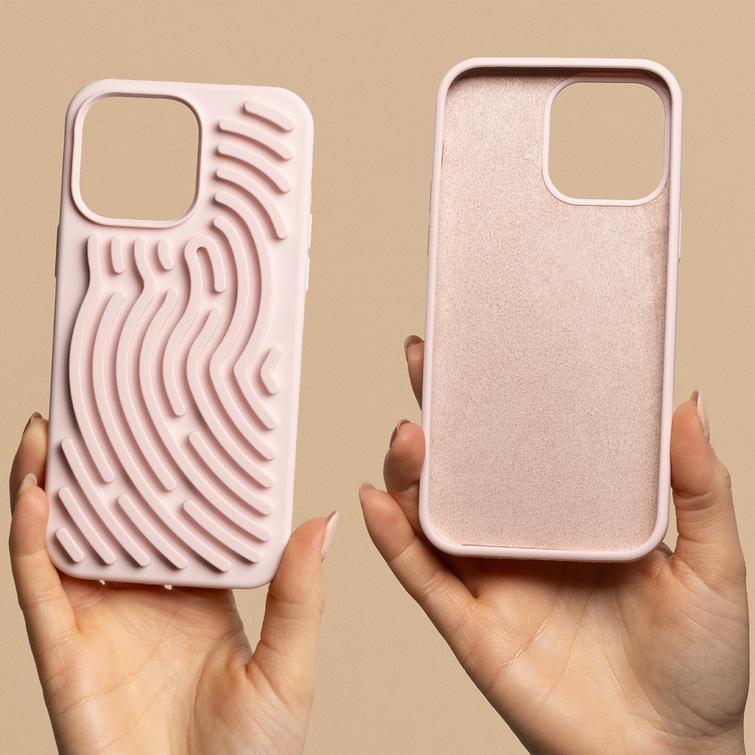 DIY Snake case for iPhone 15 6,1" pink