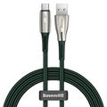 Baseus Cafule Metallinen USB - USB-C -kaapeli 0,25m musta 66W