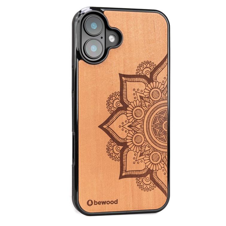 Bewood-suojakuori iPhone 16 Plus 6,7":lle, Mandala-omenapuukuvio
