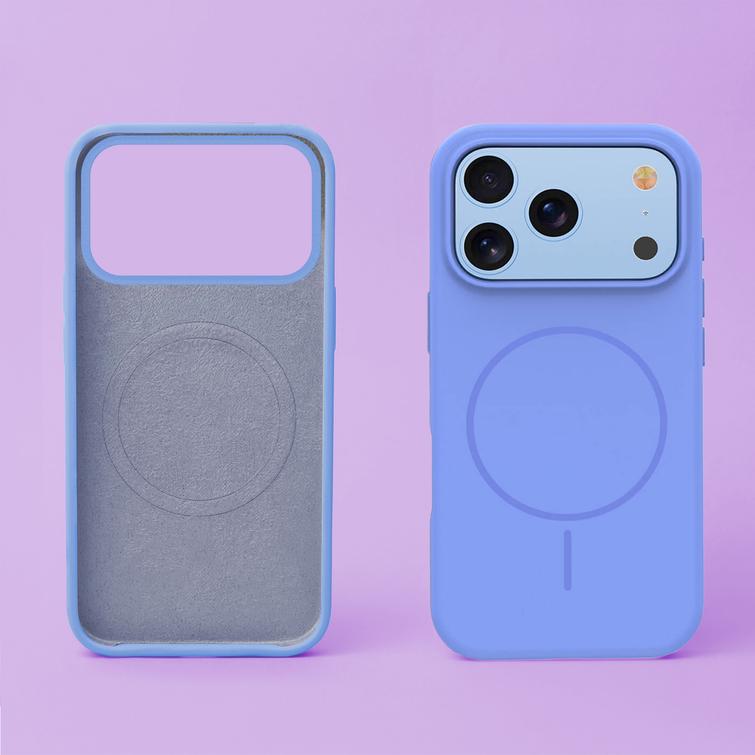 Silikoni ohut Mag kotelo iPhone 17 Pro 6,3" / iPhone 18 Pro 6,3" taivaansininen