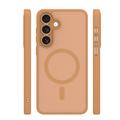 Mag Matt case for Samsung Galaxy S24 / S25 brown big hole