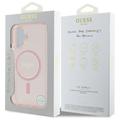 Guess HC MagSafe IML Glitter Circle -suojakuori iPhone 16 6,1":lle, pinkki