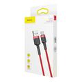 Baseus-kaapeli Cafule USB - USB-C 0,5 m 3A punainen