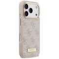 Guess 4G Logo Plate MagSafe case for iPhone 17 Pro pink
