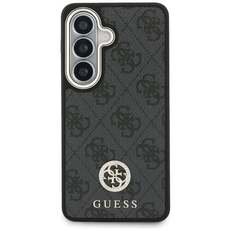 Guess case 4G Big Rhinestone Triangle Strap MagSafe for Samsung Galaxy S26 black