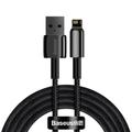 Baseus-kaapeli Volframi USB - Lightning 2,0m 2,4A musta