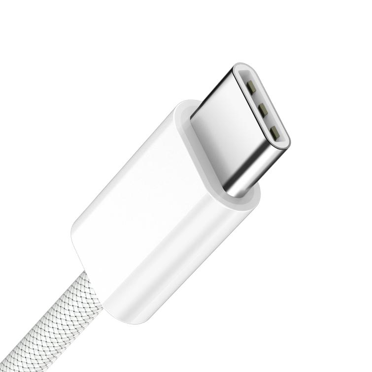 BWOO-kaapeli USB-C - USB-C 2m 60W valkoinen