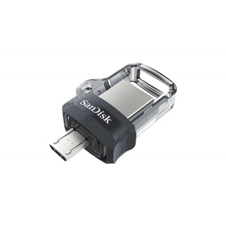 SanDisk-muistitikku 64 Gt USB 3.0 / USB 2.0 -kaksoisasema, 150 Mt/s