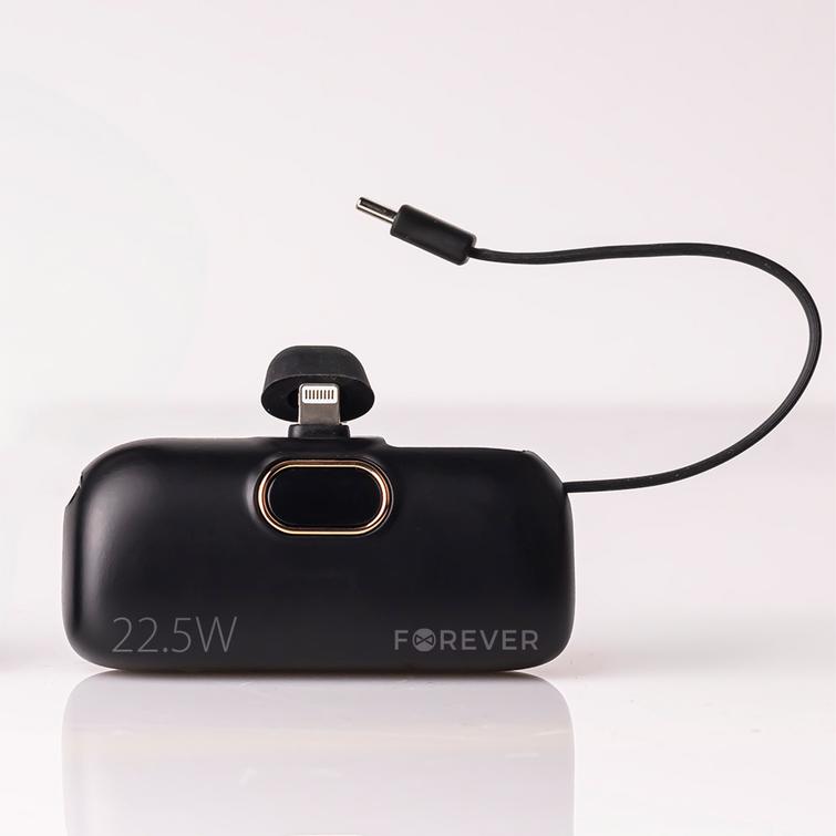 Forever MTB-100 mini-varavirtalähde 22,5 W 5000 mAh Lightning musta