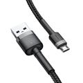 Baseus cable Cafule USB - microUSB 2,0 m 1,5A gray-black
