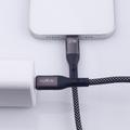 Maxlife MXUC-11 magneettikaapeli USB-C - Lightning 1,0 m 27W musta nailon