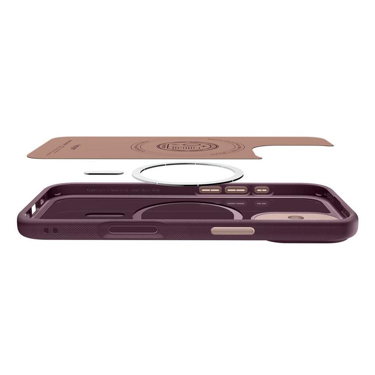Spigen Nano Pop Mag Magsafe suojakuori iPhone 17 Burgundy Beanille