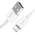 Baseus Superior USB - Lightning -kaapeli 1,5 m 2,4A valkoinen