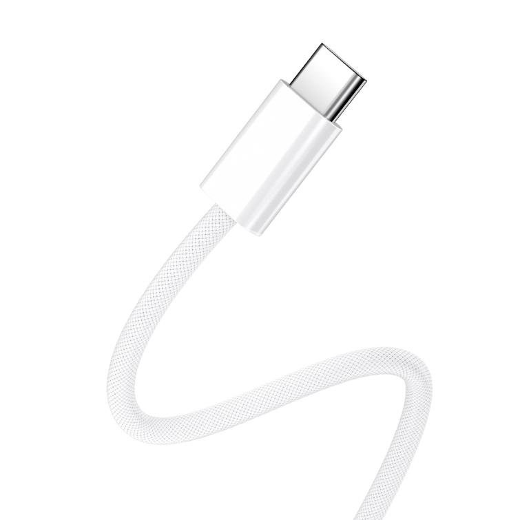 BWOO-kaapeli USB-C - USB-C 1m 60W iPhone 15:lle BO-X284 valkoinen