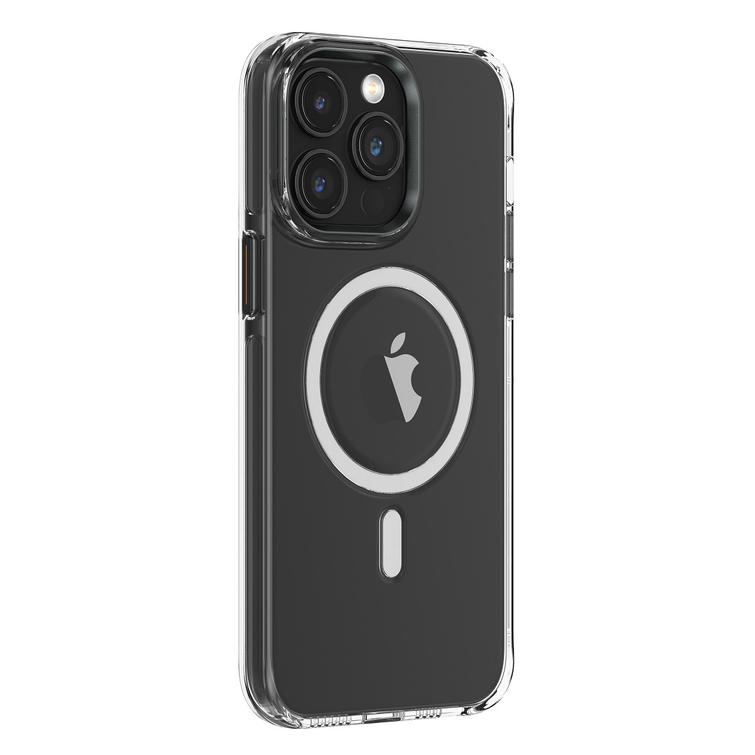 Comma-suojakuori Crystal Mag iPhone 15 Plussalle, läpinäkyvä