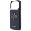 Guess HC PU FW RESIN LOGO SININEN suojakuori iPhone 17 Pro 6,3":lle