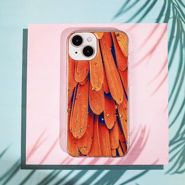 Gold Glam -kuori iPhone 11:lle, oranssi