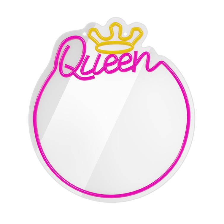 Neonpeili LED Queen l&auml;mmin valkoinen pinkki FMNE04 Forever Light