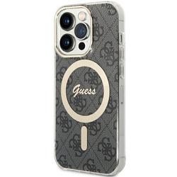 Guess iPhone 15 Pro 6,1" suojakuori GUHMP15LH4STK musta HC MAGSAFE IML 4G B