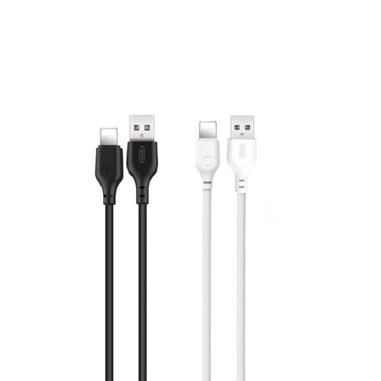 XO kaapeli NB103 USB - Lightning 1,0 m 2,1A musta 30 kpl / valkoinen 20 kpl setti