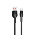 XO-kaapeli NB55 USB - microUSB 1,0 m 5A musta