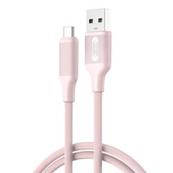 XO-kaapeli NB265 USB - USB-C 1,0m 3A r&oacute;żowy