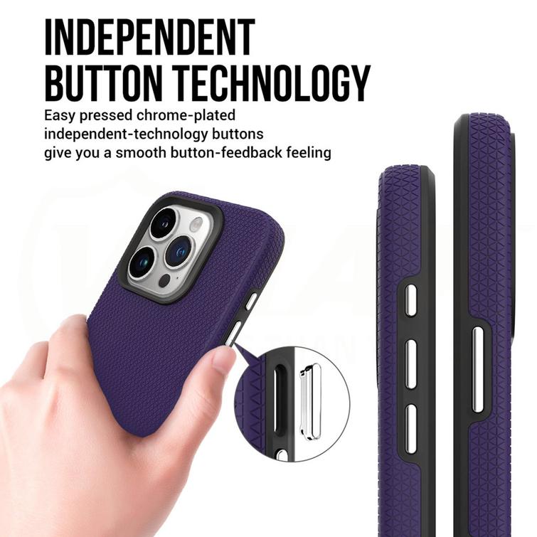 Vmax Triangle -suojakuori Samsung Galaxy A15 4G / A15 5G:lle, tummanvioletti