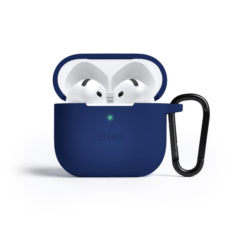 Etteri-silikonikotelo AirPods 4:lle tummansininen