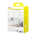 Baseus Palm Fast Charger Wall Charger 20W 1&times;USB-C Wall Charger + Cable Moon White