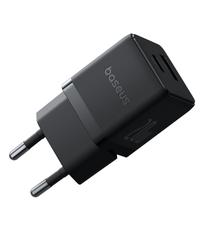 Baseus Palm Fast Charger Wall Charger 20W USB-C USB-A EU Cluster Black