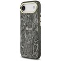 Guess Python Pattern MagSafe -kotelo iPhone Airille, musta