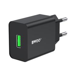 BWOO-sein&auml;laturi CDA249 5V 2,4A USB-A, musta
