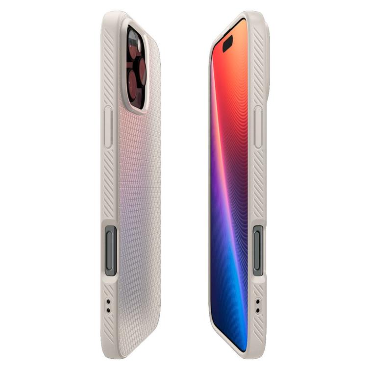Spigen Liquid Air -suojakuori iPhone 16 Pro Max 6,9":lle, luonnonv&auml;rinen titaani