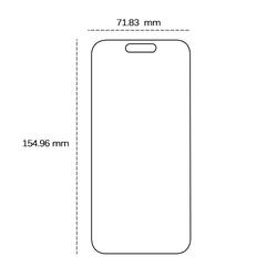 Karkaistu lasi 2,5D iPhone 16 Plus 6,7":lle