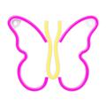 Neon LED-valo BUTTERFLY pinkki NNE03 Neolia