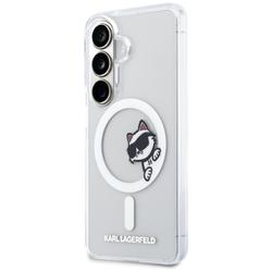 Karl Lagerfeld case IML Peekaboo Choupette MagSafe for Samsung Galaxy S26 transparent