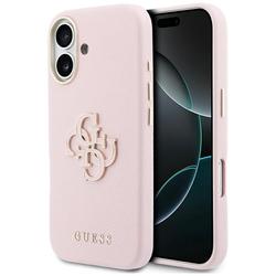 Guess HC PU FW RESIN LOGO PINK -suojakuori iPhone 17 Pro 6,3":lle