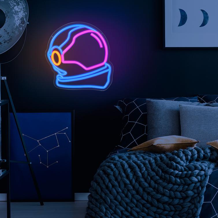 Neon PLEXI LED ASTRONAUT moniv&auml;rinen FPNE22 Forever Light
