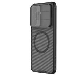 Nillkin CamShield Pro Magnetic Case Samsung Galaxy A57 5G:lle, läpinäkyvä musta