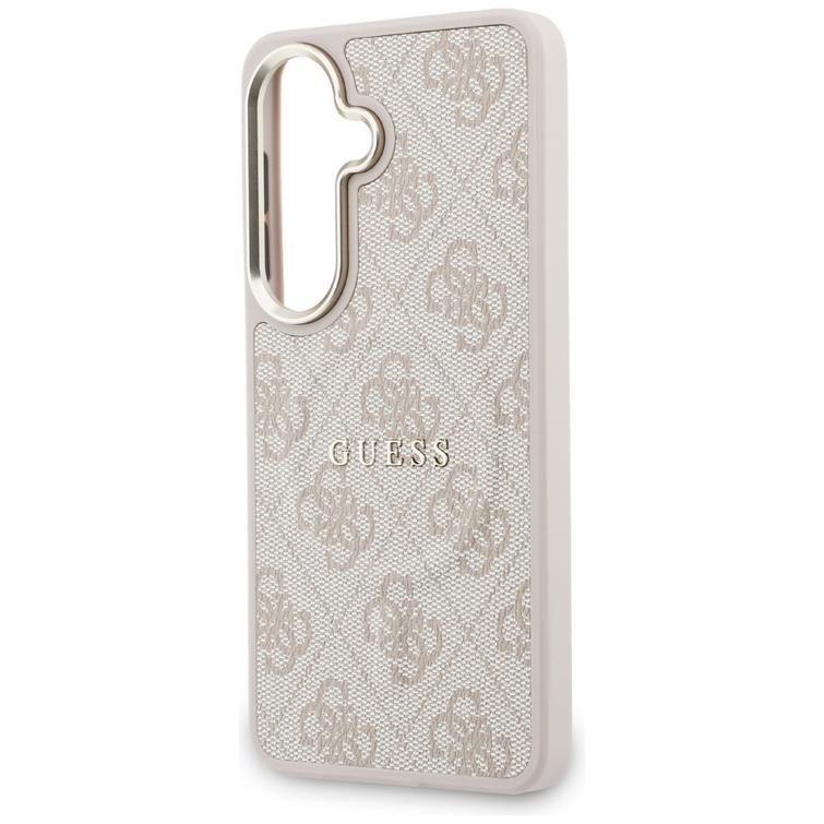Guess case 4G Embossed Ring MagSafe for Samsung Galaxy S26 Plus pink