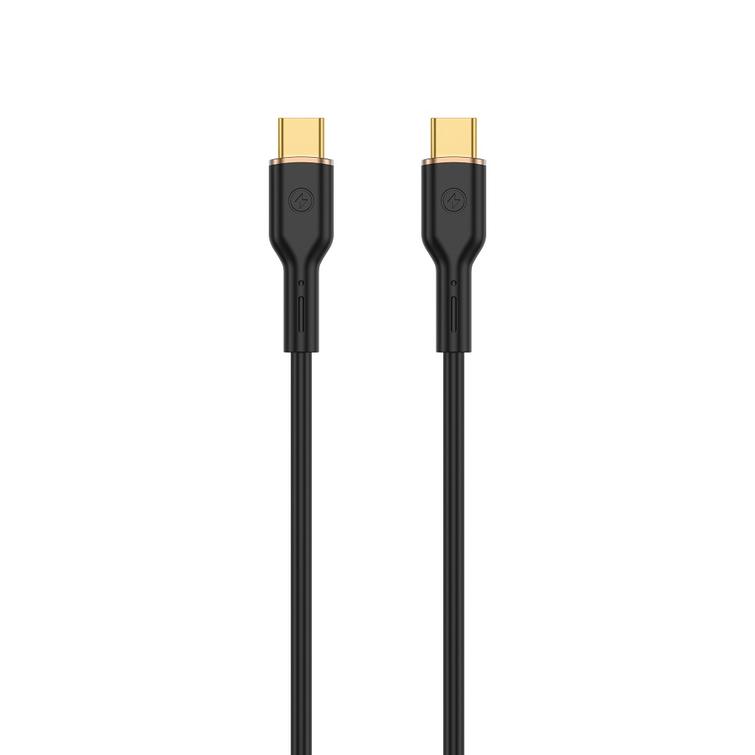 WIWU-kaapeli YQ02 USB-C - USB-C 100W 1,2m musta