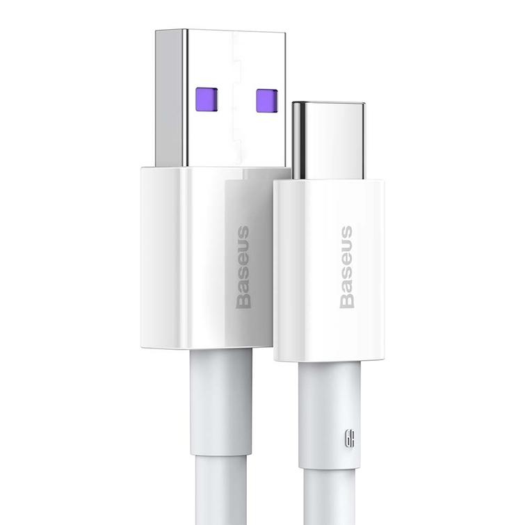 Baseus Superior USB - USB-C -kaapeli 2,0 m valkoinen 66W