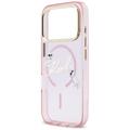 Karl Lagerfeld kotelo iPhone 17 Pro Max 6,9" IML Choupettes Karl Script Logo MagSafe vaaleanpunainen