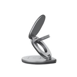 Forever MAWC-200 magneettinen langaton laturi 15W harmaa 3in1