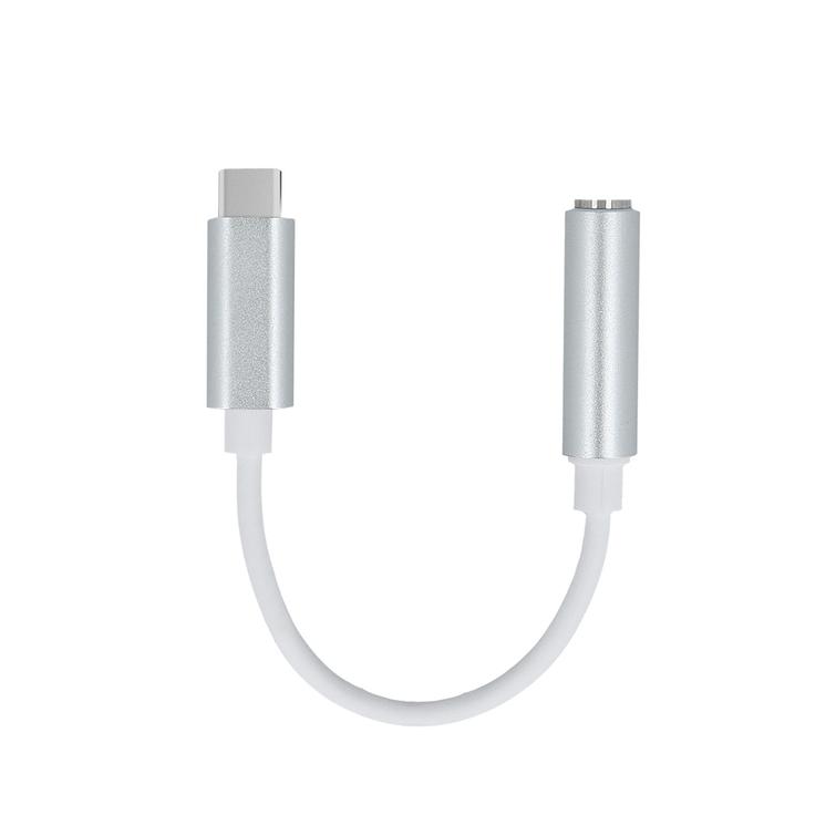 Setty-sovitin USB-C - &auml;&auml;niliit&auml;nt&auml; 3,5 mm, valkoinen