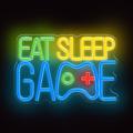 Forever Light Neon PLEXI LED EAT SLEEP GAME multicolor FPNE33